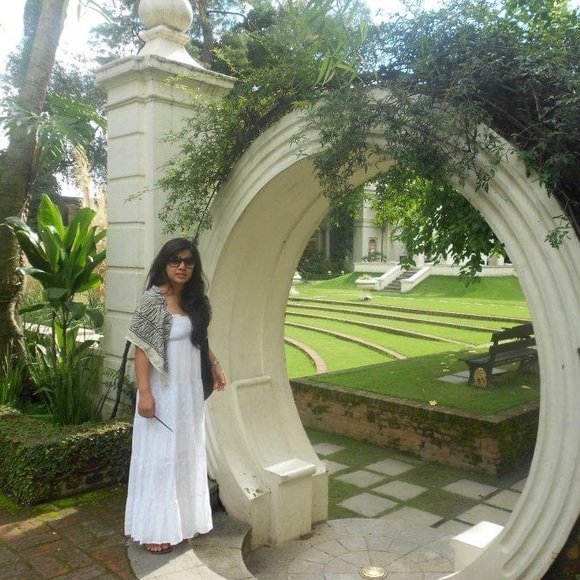 White Shoulder Strap Dress. Size - S - Picture 11 of 12